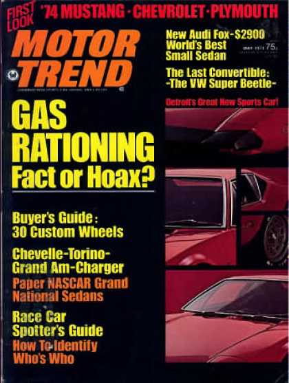 Motor Trend - May 1973