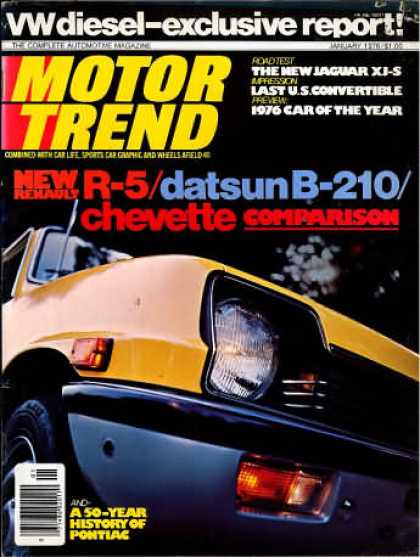 Motor Trend - January 1976