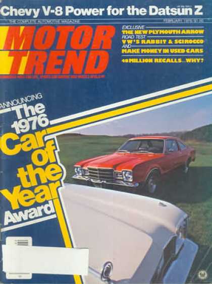 Motor Trend - February 1976
