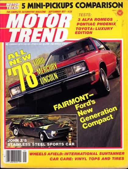 Motor Trend - September 1977