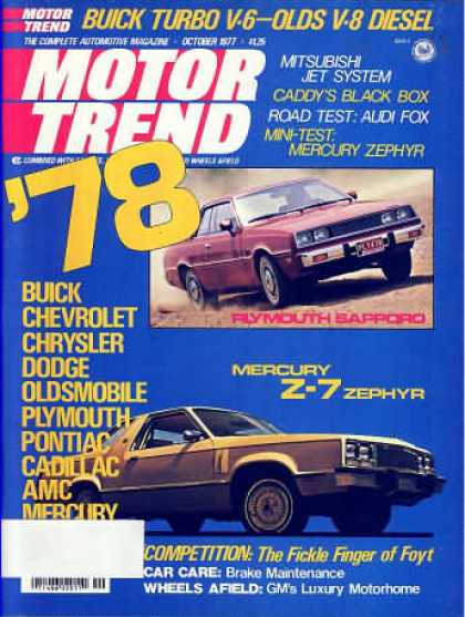 Motor Trend - October 1977