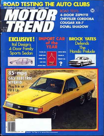Motor Trend - March 1980