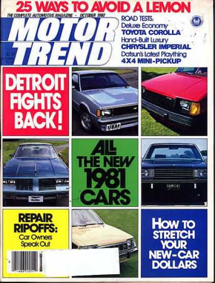Motor Trend - October 1980