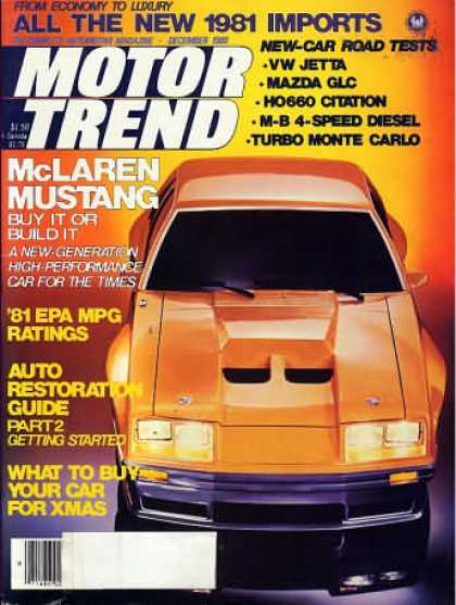 Motor Trend - December 1980