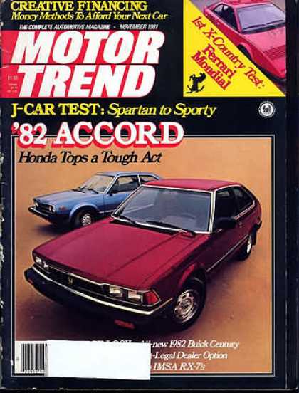 Motor Trend - November 1981