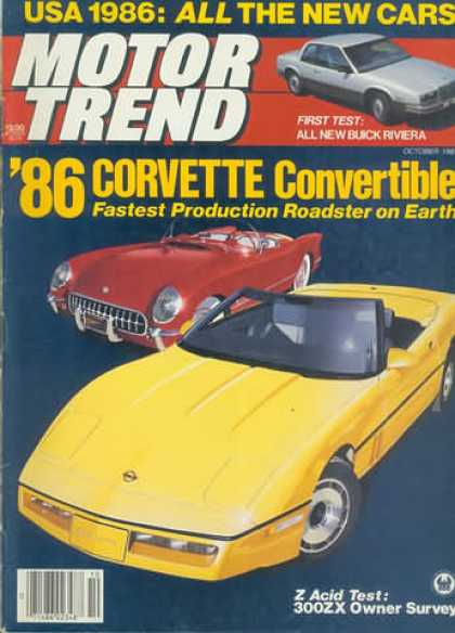 Motor Trend - October 1985