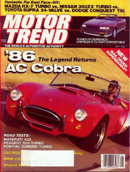 Motor Trend - May 1986