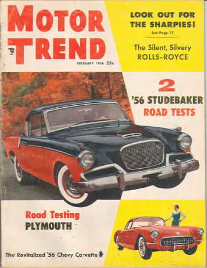 Motor Trend - February 1956