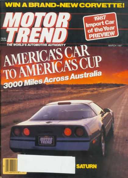 Motor Trend - March 1987
