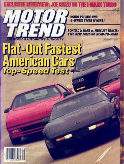 Motor Trend - August 1987