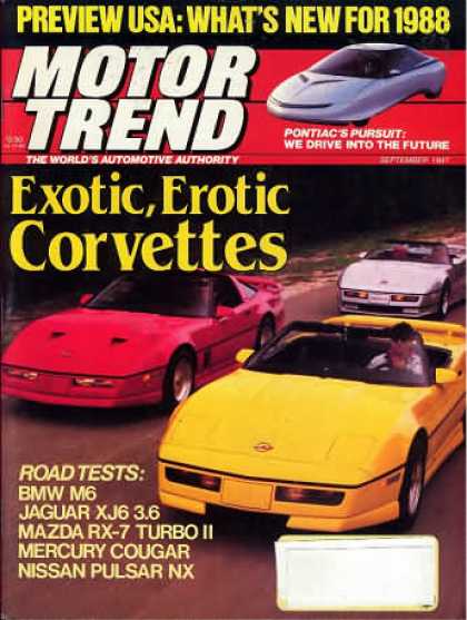 Motor Trend - September 1987
