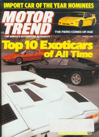 Motor Trend - March 1988