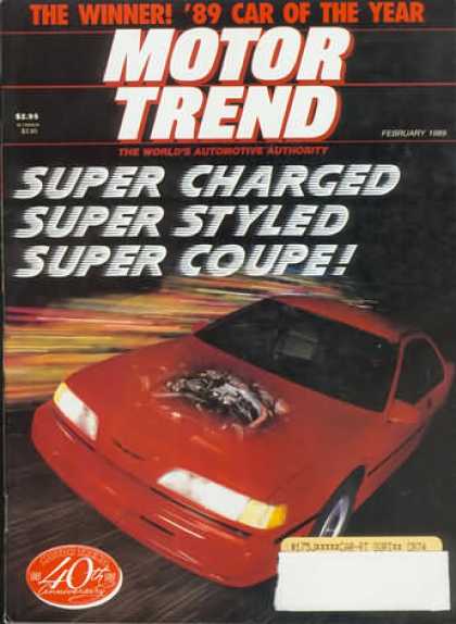 Motor Trend - February 1989