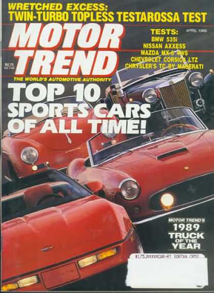 Motor Trend - April 1989
