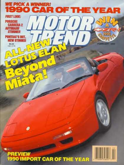 Motor Trend - February 1990