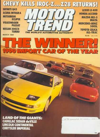Motor Trend - March 1990