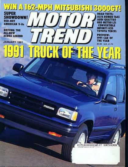 Motor Trend - January 1991