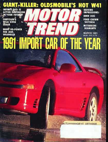 Motor Trend - March 1991