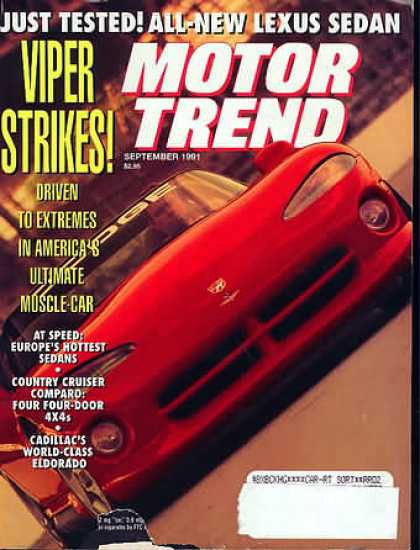 Motor Trend - September 1991