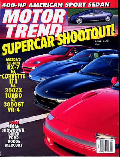 Motor Trend - April 1992