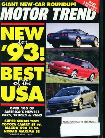 Motor Trend - October 1992