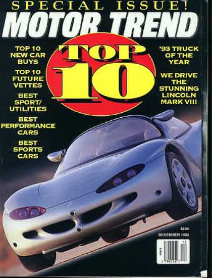 Motor Trend - December 1992
