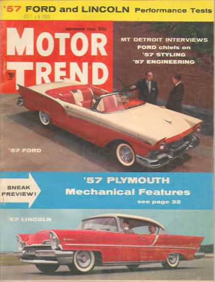 Motor Trend - November 1956