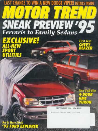 Motor Trend - September 1994