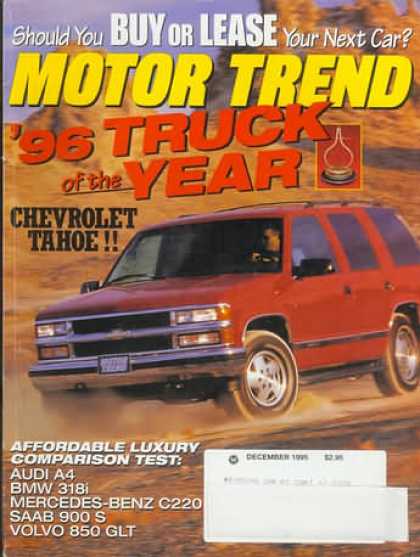 Motor Trend - December 1995