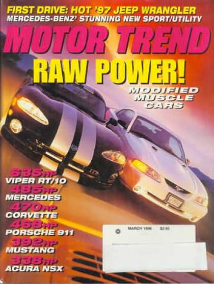 Motor Trend - March 1996