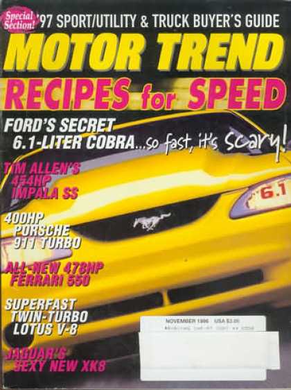 Motor Trend - November 1996