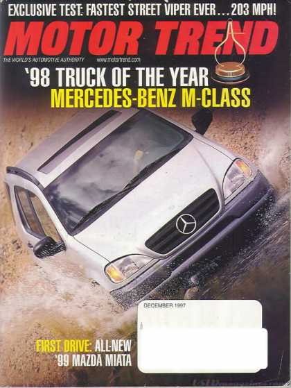 Motor Trend - December 1997