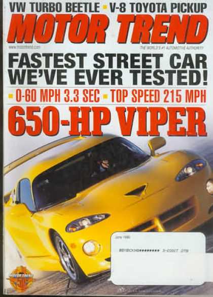 Motor Trend - June 1999