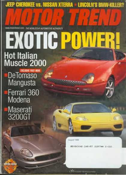 Motor Trend - August 1999