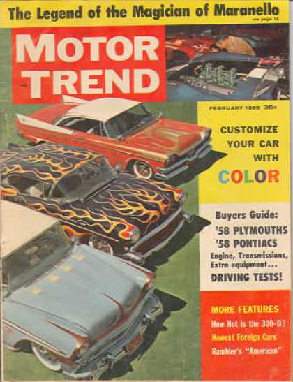 Motor Trend - February 1958