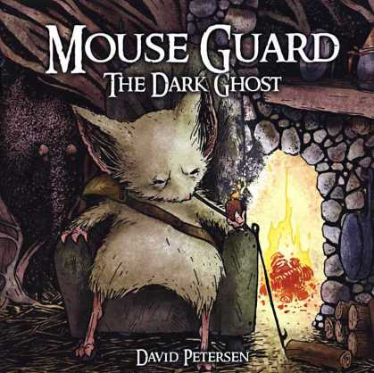 Mouse Guard 4 - The Dark Ghost - Mouse - Pipe - Fireplace - Smoking - David Petersen