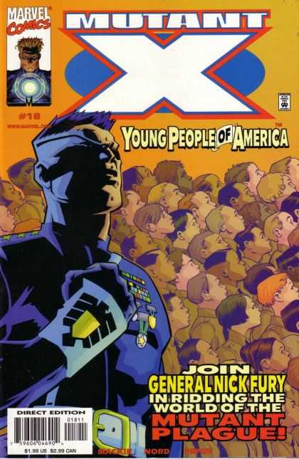 Mutant X 18 - Marvel Comics - Mutant X - Young People Of America - General Nick Fury - Mutant Plague