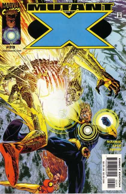 Mutant X 29 - Skeleton - Yellow Flash - Robot - Snow - Ribs - Michael Golden