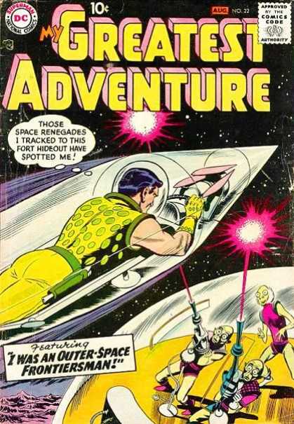 My Greatest Adventure 22 - Man - Rocket - Comics Code - Space - Aliens