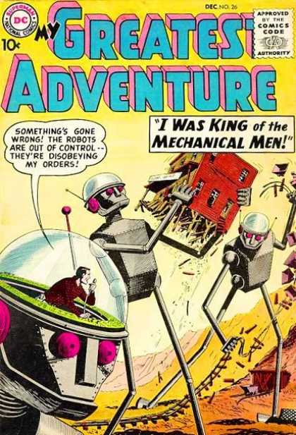 My Greatest Adventure 26 - Approved By The Comics Code Authority - Dc - Superman - National Comics - I Was King Of The Mechanical Men