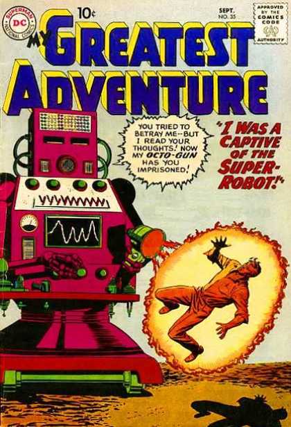 My Greatest Adventure 35 - Approved By The Comics Code - Superman - Robot - Man - Blast