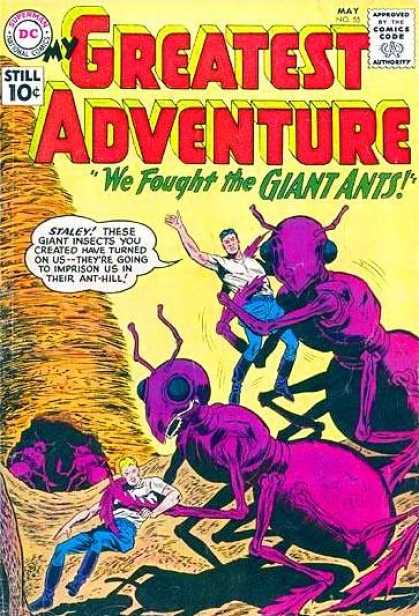 My Greatest Adventure 55 - Giant Ants - Staley - Ant Hill - We Fought The Giant Ants - Dc Comics