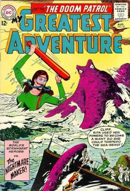 My Greatest Adventure 81 - The Doom Patrol - Sea-beast - Giant - Nightmare Maker - Worlds Strangest Heroes
