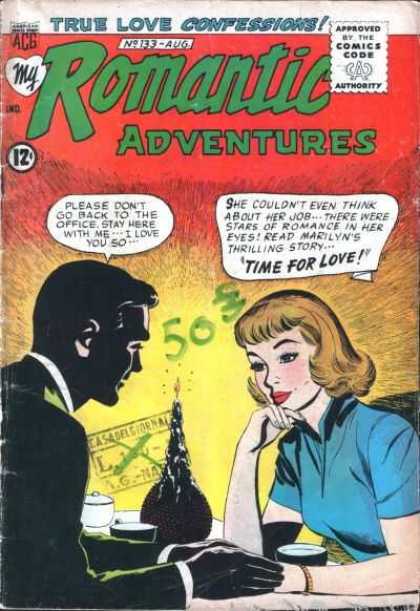 My Romantic Adventures 133 - True Love Confessions - Time For Love - Marilyn - Candlelight Dinner - Man And Woman
