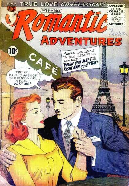 My Romantic Adventures 99 - Confessions - Cafe - Paris - America - Breathless
