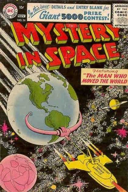 Mystery in Space 34 - Dc - Earth - The Man Who Moved The World - Saturn - Outer Space