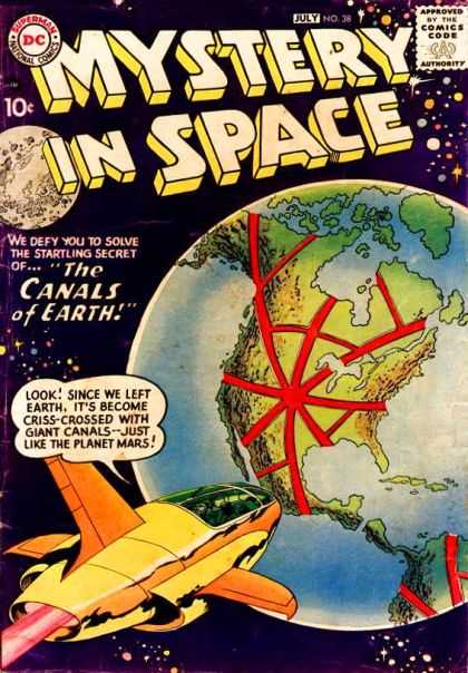 Mystery in Space 38 - Rocket - Earth - Moon - Canals - North America