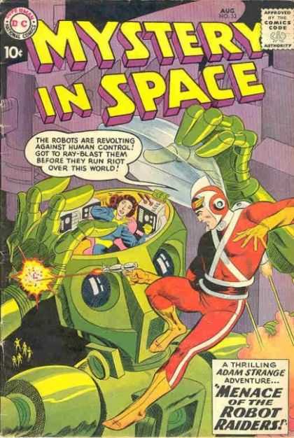 Mystery in Space 53 - Robot - Laser Gun - Girl - Menace Of The Robots Raiders - Control Panel