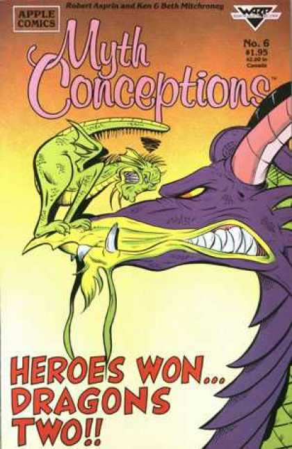Myth Conceptions 6 - Apple Comics - Dragons - Heroes Won - No6 - Battle