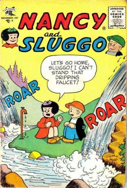 Nancy and Sluggo 139 - Approved By The Comics Code - December - Roar - Girl - Boy